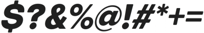 European Sans Pro Narrow Extra Bold Italic otf (700) Font OTHER CHARS