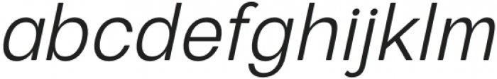 European Sans Pro Narrow Light Italic otf (300) Font LOWERCASE