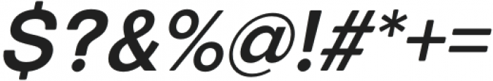 European Sans Pro Narrow Medium Italic otf (500) Font OTHER CHARS