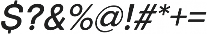 European Sans Pro Narrow Regular Italic otf (400) Font OTHER CHARS