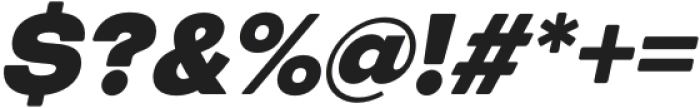 European Sans Pro Normal Black Italic otf (400) Font OTHER CHARS