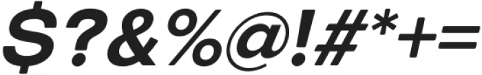 European Sans Pro Normal Bold Italic otf (400) Font OTHER CHARS