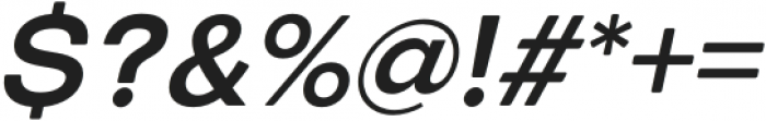 European Sans Pro Normal Medium Italic otf (400) Font OTHER CHARS