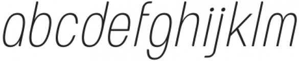 European Soft Pro Condensed Thin Italic otf (100) Font LOWERCASE