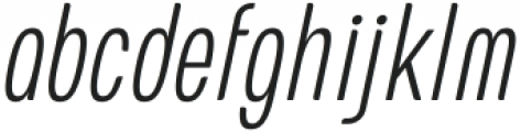 European Soft Pro Extra Condensed ExtLight Italic otf (300) Font LOWERCASE