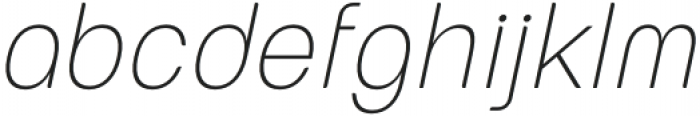 European Soft Pro Narrow Thin Italic otf (100) Font LOWERCASE