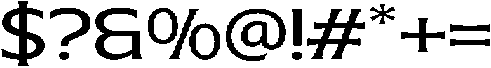 Eutron Expanded otf (400) Font OTHER CHARS