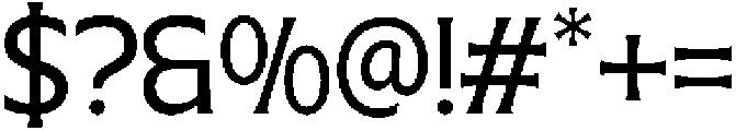 Eutron Regular otf (400) Font OTHER CHARS