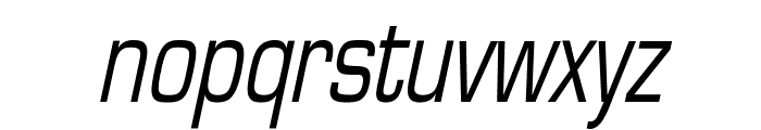 Eurasia Condensed Italic Font LOWERCASE