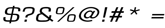 Eurasia Extended Italic Font OTHER CHARS