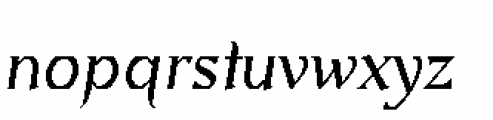Eulipia Italic Font LOWERCASE