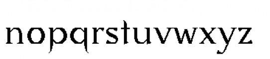 Eulipia Regular Font LOWERCASE