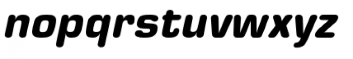 Eurostile Round Black Italic Font LOWERCASE