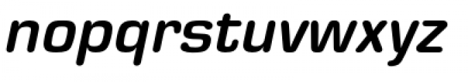 Eurostile Round Bold Italic Font LOWERCASE