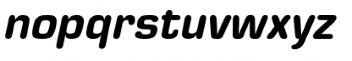 Eurostile Round Condensed Heavy Italic Font LOWERCASE