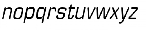 Eurostile Round Condensed Italic Font LOWERCASE