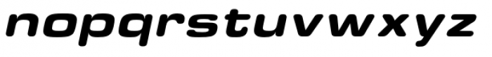 Eurostile Round Extended Black Italic Font LOWERCASE