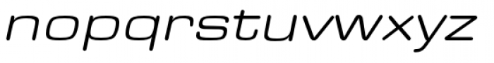 Eurostile Round Extended Italic Font LOWERCASE