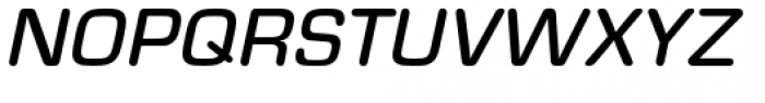 Eurostile Round Medium Italic Font UPPERCASE