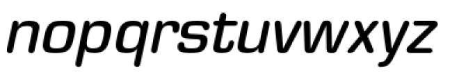 Eurostile Round Medium Italic Font LOWERCASE