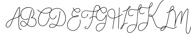 Eufora Elegant Script Font UPPERCASE