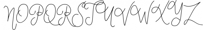 Eufora Elegant Script Font UPPERCASE