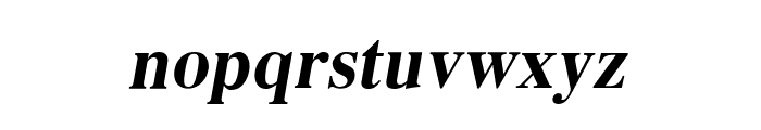 EucrosiaUPC Bold Italic Font LOWERCASE