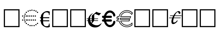 Euro Collection Font UPPERCASE