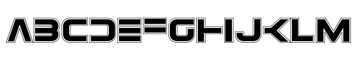 Eurofighter Academy Font LOWERCASE