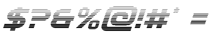 Eurofighter Gradient Italic Font OTHER CHARS