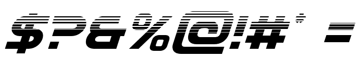 Eurofighter Halftone Italic Font OTHER CHARS