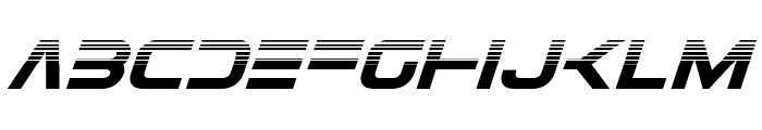 Eurofighter Halftone Italic Font LOWERCASE