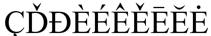 European Serif Font OTHER CHARS