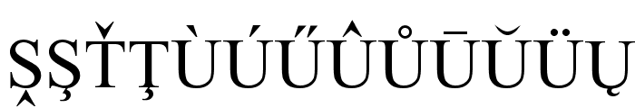 European Serif Font LOWERCASE