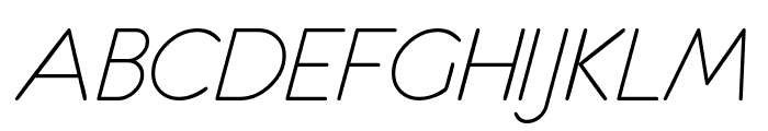 eurofurence light  italic Font UPPERCASE