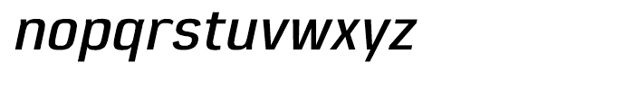 Eund DemiBold Italic Font LOWERCASE