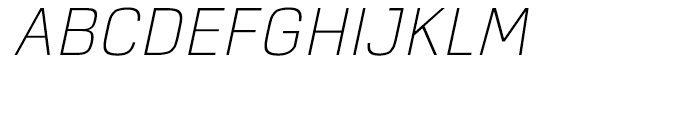 Eund Light Italic Font UPPERCASE
