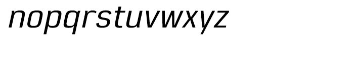 Eund Medium Italic Font LOWERCASE