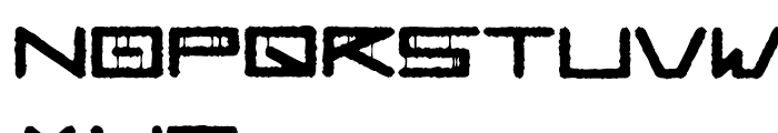 EuroMachina BT OverGreased Font UPPERCASE
