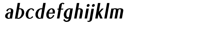EuroSans Bold Condensed Oblique Font LOWERCASE