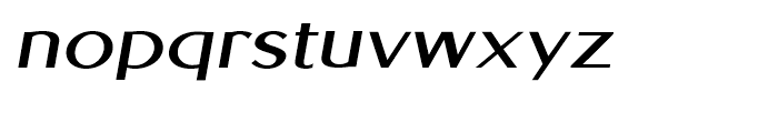 EuroSans Bold Oblique Expanded Font LOWERCASE