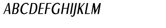 EuroSans Regular Condensed Oblique Font UPPERCASE