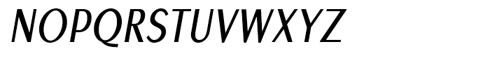 EuroSans Regular Condensed Oblique Font UPPERCASE