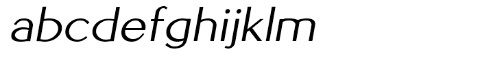 EuroSans Regular Oblique Expanded Font LOWERCASE
