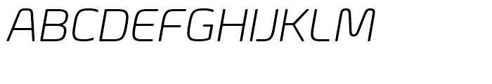 Eurosoft Light Italic Font UPPERCASE