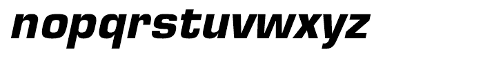Eurostile Bold Oblique Font LOWERCASE