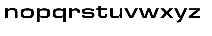 Eurostile Medium Extended Font LOWERCASE