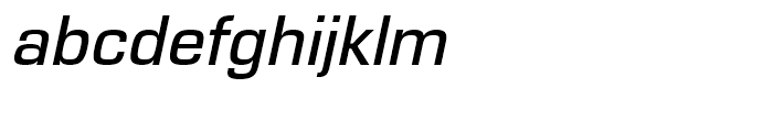 Eurostile Medium Italic Font LOWERCASE