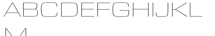 Eurostile Next Extended Ultralight Font UPPERCASE