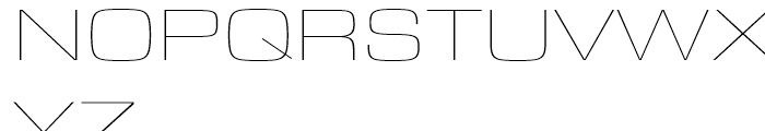 Eurostile Next Extended Ultralight Font UPPERCASE